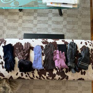 Vintage & Designer Glove Lot – Mixed Styles, Various Sizes Unique bundle of vint